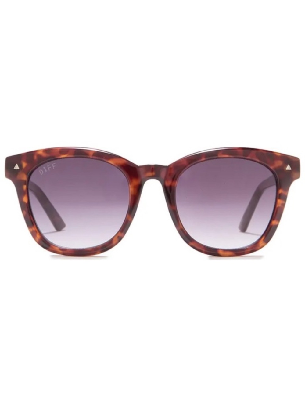 DIFF Quinn Sunglasses Tortoise Frame Grey Gradient Lens Unisex NWT